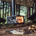 Titanium Folding Burning Stove With Chimney